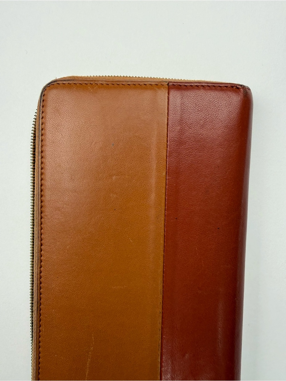 CELINE Colorblock Leather Zippered Long Wallet - Picture 16 of 16